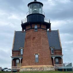 Hard to believe: the light house was moved 91 meters in 1990 away from the eroding cliff.