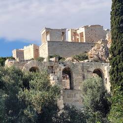 Blick auf den Tempel der Athena Nike