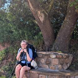 Lunch spot. The breeze made us almost chilly.