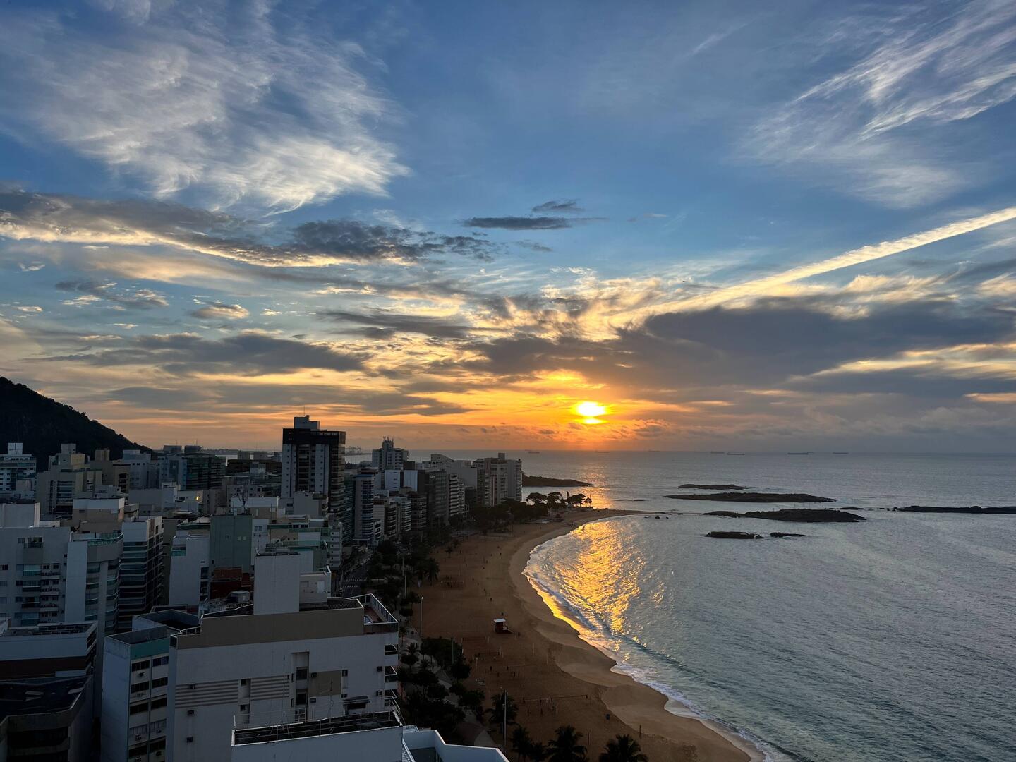 Sonopkoms vanaf hotel in Vila Velha