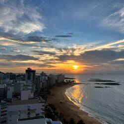 Sonopkoms vanaf hotel in Vila Velha