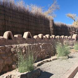 The adobe fencing in San Pedro de Atacama is sometimes very intricate
