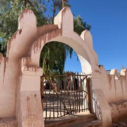 Pretty gate at the church