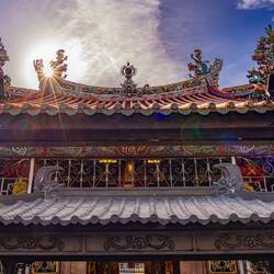 Goddess of Mercy Temple. This is where we shook the sticks.
