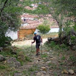 Walking into Guane the midway point