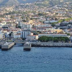 The pretty city of Funchal. Like the Canary Islands, very touristy.