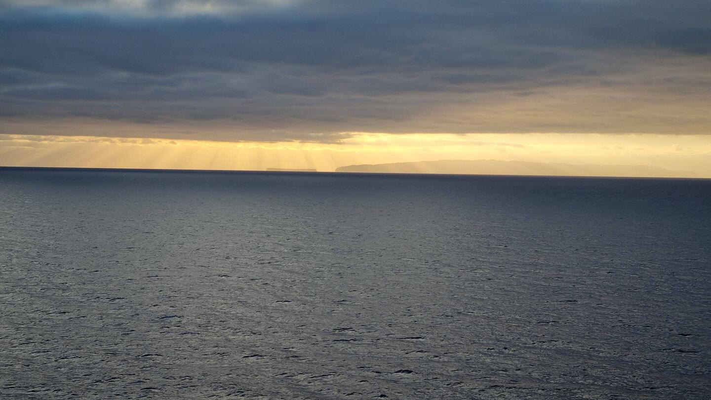 Dawn over the Desert Islands just off Madiera.