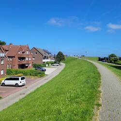 Horumersiel, Weg zum Deich