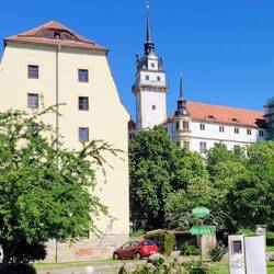 Schloss mit Baustelle