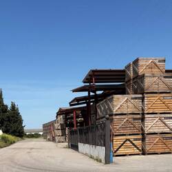 Very industrial entrance to town.