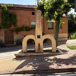 Fountain in town.
