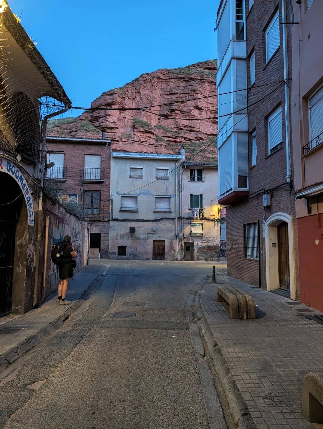 The mountains in Nájera. Shoulda known an easy in meant a climb out.