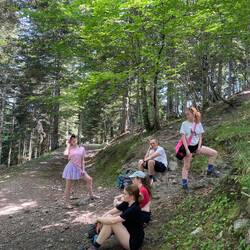 A rest stop in the name of keeping our legs alive