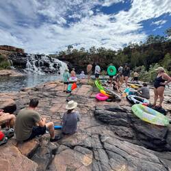 Getting ready to ride the rapids