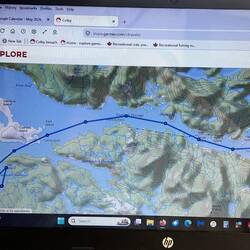 My Inreach track today