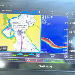A view of Forit Bay on my chartplotter. Just a nice little cove off the main channel.