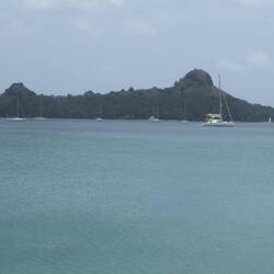 Pigeon Is with Fort Rodney on the left
