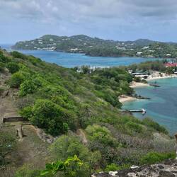 The northern tip of St Lucia from the fort