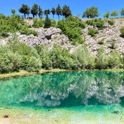 Der Karst Quelltopf der Cetine