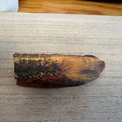Kein Holz, sondern der getrocknete Bonitofisch, der wird dann fein geraspelt für die Brühe.
