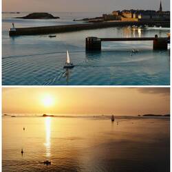 Blick nach Saint-Malo vom Campingplatz aus