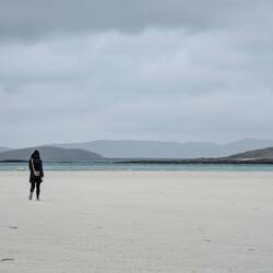 Sand soweit das Auge reicht, naja und Wind und Wolken