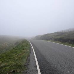 Starker Nebel hat uns die Sicht versperrt