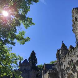 Im Innenhof der Löwenburg