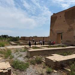 Inside the Front gate of the Raboti Malik Caravansary archaeological site
