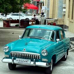 Soviet era “GAZ-21 Volga” sedan (1959-62 production)