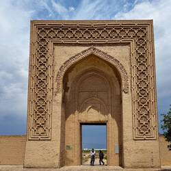 Front gate of the Raboti Malik Caravansary (Silk Road lodging stops)