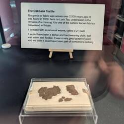 Fragment of prehistoric woven cloth