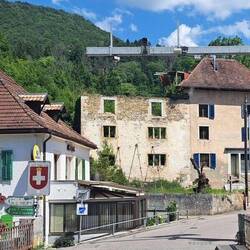 Schweizer Grenzposten bei Goumois