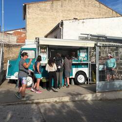 Adorable food truck just as we came into our first town of the day.