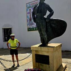 Matador statue outside the Ronda Bullring.