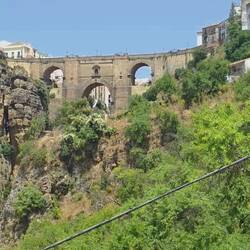 Ronda bridge from below -- so bummed I didn't realize to go further 🤨.