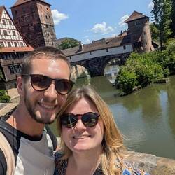 Marlene und René vor Henkersteg