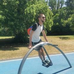 René am sporteln am Wöhrder See