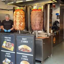 Biggest slabs of kebab meat we've ever seen