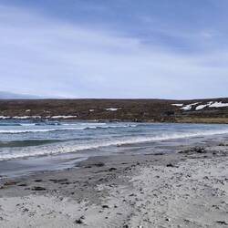 Sandstrand am Nordpolarmeer