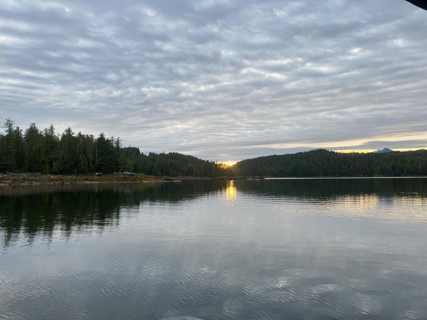 This morning's sunrise at Forit Bay