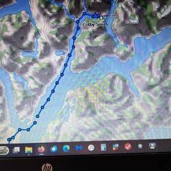 My Inreach track today.