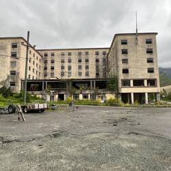 I think this hotel was the Martin Hotel. At one time close to 400 rooms. It's in shambles now.