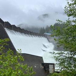 Ocean Falls dam on the Link River.