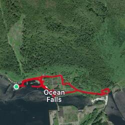 My walk today.