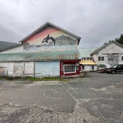 The gift store was located at the right corner of this building.