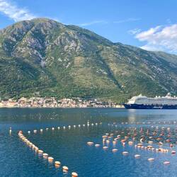 Mein Schiff 😜 vor dem schönen Dorf Perast