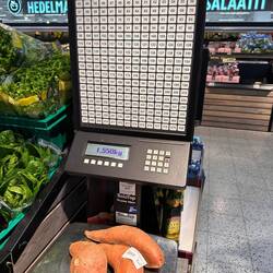 Waage im Supermarkt