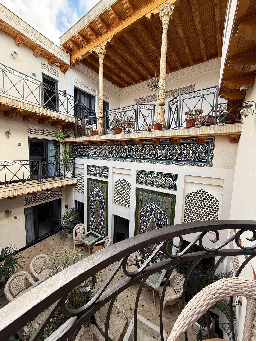 View from our hotel room balcony--a very nice hotel!