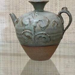 Ceramics, furniture and cat from the Kawai Kanjiro House Museum